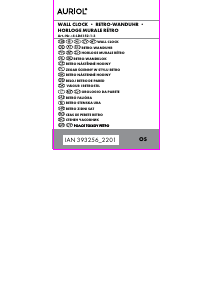 Instrukcja Auriol IAN 393256 Zegar