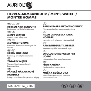 Manual de uso Auriol IAN 378816 Reloj de pulsera