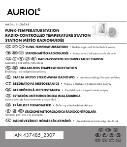 Manuál Auriol IAN 437485 Meteostanice