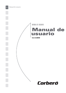 Manual de uso Corberó CLA 2180 W Lavadora