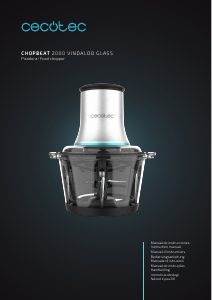 Bruksanvisning Cecotec ChopBeat 2000 Vindaloo Glass Minihackare