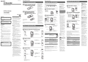 Manual de uso Sony ICD-B16 Grabadora de voz