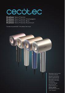 Mode d’emploi Cecotec DryGlam Nano Plasma Champagne Sèche-cheveux