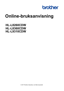 Bruksanvisning Brother HL-L9310CDW Skrivare