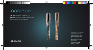 Manual Cecotec AirLisse 2in1 ForceDry Champagne Hair Straightener