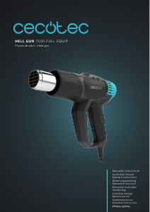 Manual Cecotec Hell Gun 7500 Full Equip Heat Gun