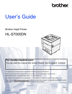 Handleiding Brother HL-S7000DN Printer
