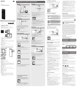 Handleiding Sony ICD-UX560 Audiorecorder