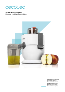 Bruksanvisning Cecotec Strongtitanium 19000 Juicepress