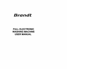 Handleiding Brandt WFE1076E Wasmachine