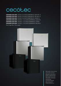 Kullanım kılavuzu Cecotec GrandCooler 20000 SilentCompress Inox E Buzdolabı