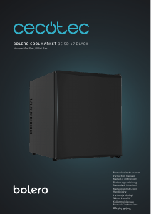 Kullanım kılavuzu Cecotec Bolero CoolMarket BC SD 47 Black Buzdolabı