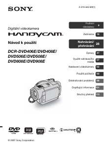 Manuál Sony DCR-DVD408E Videokamera