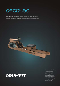 Manuale Cecotec Drumfit Rower 20000 Neptuno Wood Vogatore