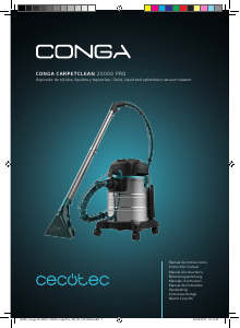 Manuale Cecotec Conga CarpetClean 20000 Max Aspirapolvere