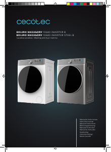 Manuál Cecotec Bolero Wash&Dry 10680 Inverter Steel B Pračka se sušičkou