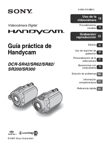 Manual de uso Sony DCR-SR62E Videocámara