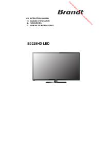 Handleiding Brandt B3228HDLED LED televisie
