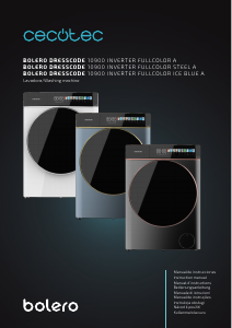 Manuál Cecotec Bolero DressCode 10900 Inverter FullColor Steel A M Pračka