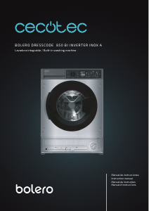 Bruksanvisning Cecotec Bolero DressCode 850 BI Inverter Steel A Tvättmaskin