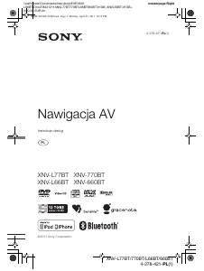 Instrukcja Sony XNV-L66BT Nawigacja przenośna