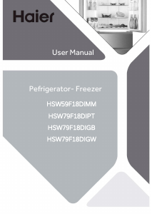 Manual Haier HSW79F18DIGW Fridge-Freezer