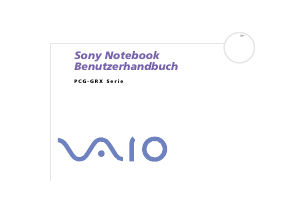 Bedienungsanleitung Sony Vaio PCG-GRX616SP Notebook