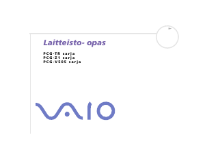 Käyttöohje Sony Vaio PCG-Z1XSP Kannettava tietokone