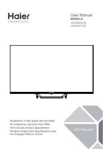 Bedienungsanleitung Haier H43S80FUX LED fernseher