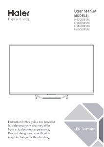 Käyttöohje Haier H43Q80FUX LED-televisio