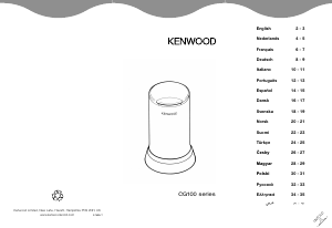 Руководство Kenwood CG100 Кофемолка
