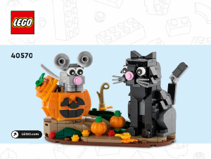 Brugsanvisning Lego set 40570 Holiday & Events Halloween-kat og mus