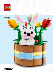 Manual Lego set 40587 Holiday & Events Easter basket