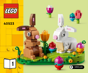 Bedienungsanleitung Lego set 40523 Holiday & Events Osterhasen-Ausstellungsstück