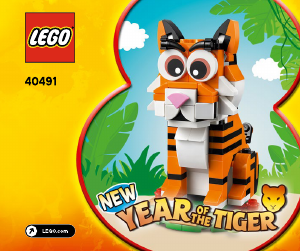 Manual Lego set 40491 Holiday & Events Year of the tiger