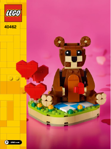 Rokasgrāmata Lego set 40462 Holiday & Events Valentīna dienas lācis