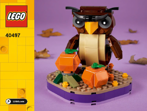 Rokasgrāmata Lego set 40497 Holiday & Events Halovīna pūce
