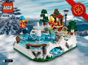Bruksanvisning Lego set 40416 Holiday & Events Skridskobana