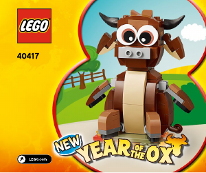 Manual Lego set 40417 Holiday & Events Year of the ox
