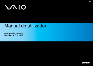 Manual Sony Vaio VGN-BX195XP Computador portátil