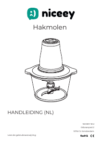 Handleiding Niceey BWH02 Hakmolen