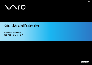 Manuale Sony Vaio VGN-BX396BP Notebook
