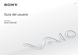 Manual de uso Sony Vaio VGN-BZ31VT Portátil