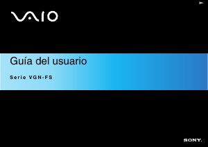 Manual de uso Sony Vaio VGN-FS115MR Portátil