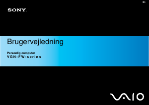 Brugsanvisning Sony Vaio VGN-FW3 Bærbar computer