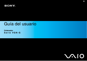 Manual de uso Sony Vaio VGN-G11XRN Portátil