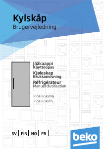 Handleiding BEKO RSSE 265 K20 W Koelkast