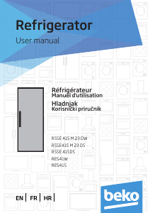 Mode d’emploi BEKO RSSE 415 DS Réfrigérateur