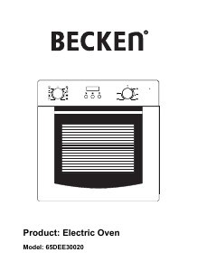 Manual Becken 65DEE30020 Oven