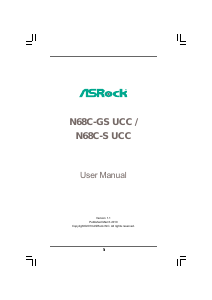 Handleiding ASRock N68C-S UCC Moederbord